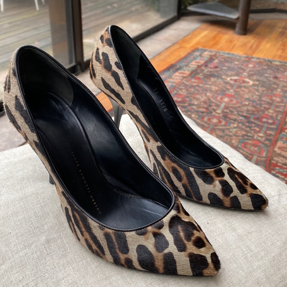 Giuseppe Zanotti animal print heels